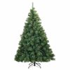 vidaXL Kunstkerstboom met 300 LED met standaard Groen 210 cm PE en PVC