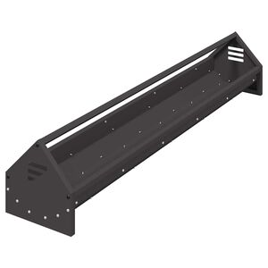 vidaXL Kippen voederbak Zwart 108 x 20,5 x 20 cm Koudgewalst Staal