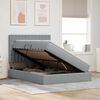 vidaXL Opslag bed met matras Lichtgrijs 140 x 200 cm Polyester