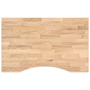 vidaXL Bureaublad rechthoekig 80x50x2,5 cm onbehandeld eikenhout