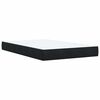 vidaXL Boxspring met matras fluweel zwart 120x200 cm