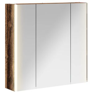 vidaXL Badkamer spiegelkast Oudhout 63,5 x 15,5 x 60,5 cm Bewerkt hout