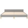 vidaXL Bedframe zonder matras stof lichtgrijs 160x200 cm