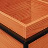 vidaXL Plantenbak 80x40x50 cm massief grenenhout wasbruin