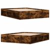vidaXL Bedframe gerookt eikenkleurig 140x200 cm