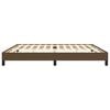 vidaXL Bedframe zonder matras stof donkerbruin 200x200 cm
