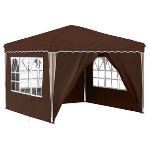 vidaXL Pop-up partytent 288 x 288 x 245 cm Bruin Oxford Stof