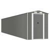 vidaXL Tuinschuur 192x1021x223 cm gegalvaniseerd staal lichtgrijs