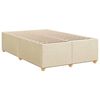 vidaXL Boxspring met matras stof crèmekleurig 120x190 cm