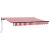 vidaXL Uitschuifbare luifel Rood 250 x 200 cm Stof