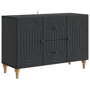 vidaXL TV-kast met lade Zwart 89 x 34,5 x 60 cm Bewerkt hout