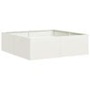 vidaXL Plantenbak 100x100x30 cm staal wit