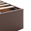 vidaXL Ottoman bed met matras 180x200cm kunstleer bruin
