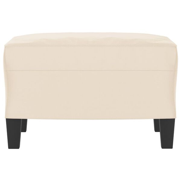 vidaXL Voetenbank 60x50x41 cm microvezelstof beige