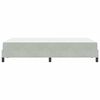 vidaXL Boxspringbed met matras Lichtgrijs 120 x 220 cm Stof