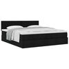 vidaXL Ottoman bed met matras 200x200 cm stof zwart