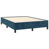 vidaXL Bedframe zonder matras 140x200 cm fluweel donkerblauw