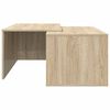 vidaXL Koffietafel Set 2 pcs Sonoma Eiken Bewerkt hout