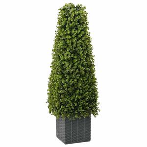 vidaXL Eucalyptus Gras Toren Groen 27 x 27 x 90 cm Kunststof