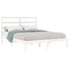 vidaXL Bedframe zonder matras massief grenenhout wit 140x200 cm