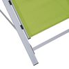 vidaXL Ligbed textileen en aluminium groen