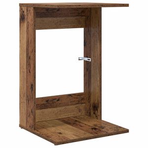 vidaXL Bijzettafel Oudhout 40 x 38 x 62,5 cm Bewerkt hout