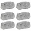 vidaXL Kleden 6 st Grijs 150 x 200 cm 4.68 kg Fleece