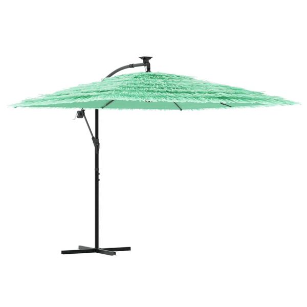 vidaXL Parasol met stalen paal 269x269x235 cm groen