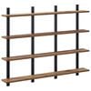 vidaXL Wandplank Oud hout 102 x 13,5 x 80 cm Bewerkt hout