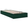 vidaXL Bedframe zonder matras 90x190 cm fluweel donkergroen