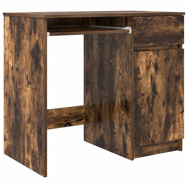 vidaXL Bureau 86x49x76 cm spaanplaat gerookt eikenkleurig