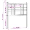 vidaXL Vervangend hoofdbord 75 cm metaal wit