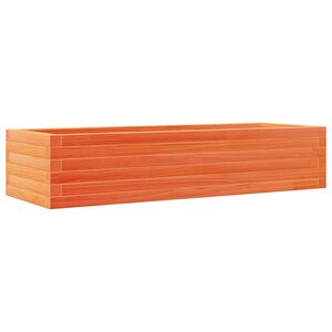 vidaXL Plantenbak 110x40x23 cm massief grenenhout wasbruin