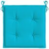 vidaXL Tuinstoelkussens 2 st 40x40x4 cm stof turquoise