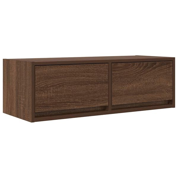 vidaXL Tv-meubel 80x31x25,5 cm bewerkt hout bruin eikenkleur
