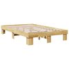 vidaXL Bedframe zonder matras 120x200 cm massief hout eiken