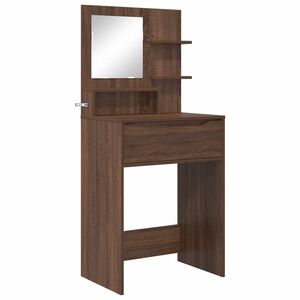 vidaXL Slaapkamer Kaptafels Bruin Eiken 80 x 39,6 x 135 cm