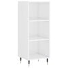 vidaXL Dressoir 34,5x32,5x90 cm bewerkt hout hoogglans wit