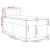 vidaXL Boxspring met matras fluweel donkergroen 90x190 cm