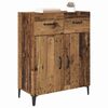 vidaXL Dressoir met lade Oudhout 69,5 x 34 x 90 cm Bewerkt hout