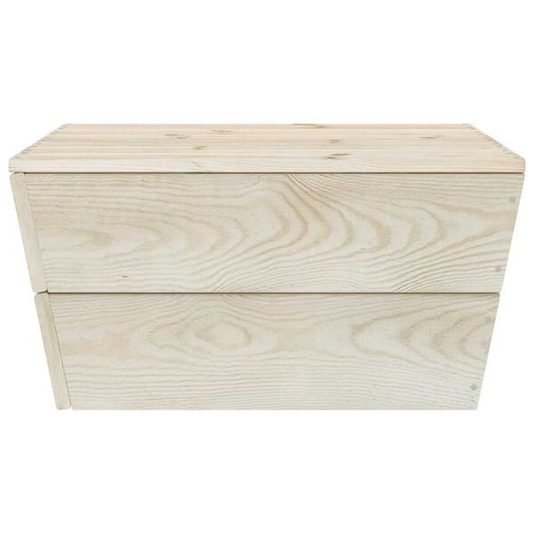 vidaXL Tuintafels 2 st 60x60x30 cm geïmpregneerd vurenhout