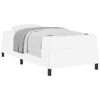 vidaXL Bedframe met matras Wit 100 x 200 cm Stof