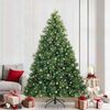 vidaXL Kunstkerstboom met 300 LED met standaard Groen 240 cm PE en PVC