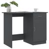 vidaXL Bureau 100x50x76 cm bewerkt hout grijs