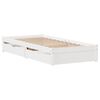 vidaXL Bedframe zonder matras massief grenenhout wit 75x190 cm