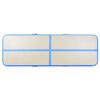 vidaXL Gymnastiekmat met pomp opblaasbaar 600x100x10 cm PVC blauw