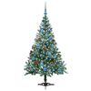 vidaXL Kunstkerstboom met 150 LED Groen 150 cm PVC en Staal