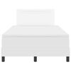 vidaXL Boxspringbed met matras Wit 120 x 200 cm Kunstleer