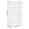 vidaXL Wijnrek voor 72 flessen metaal goudkleurig