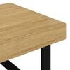 vidaXL Salontafel 120x60x40 cm MDF en ijzer lichtbruin en zwart